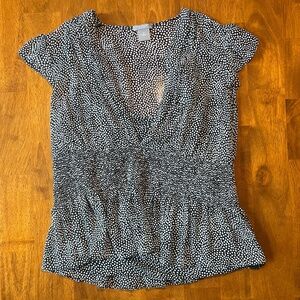 Ann Taylor Petite Size 6 Sheer Silk Blouse